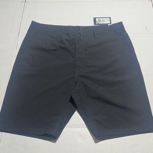NWT CSG Black transition Shorts size 36 w pockets zippers and belt loops